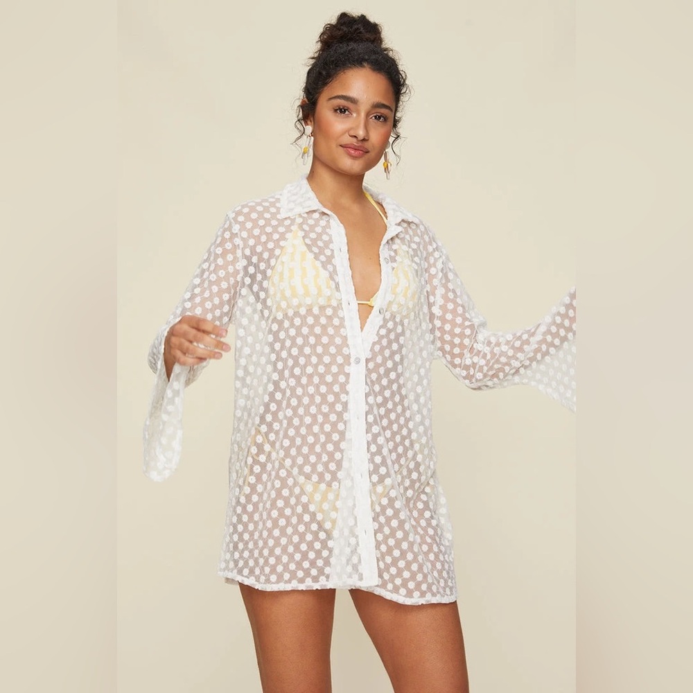 LPA Yvette Ditsy Floral Shirt